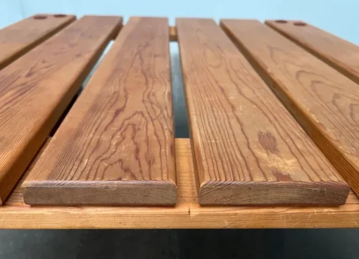 Pamono Vintage Pinewood and Plastic Outdoor Couch Table, 1970s Outlet