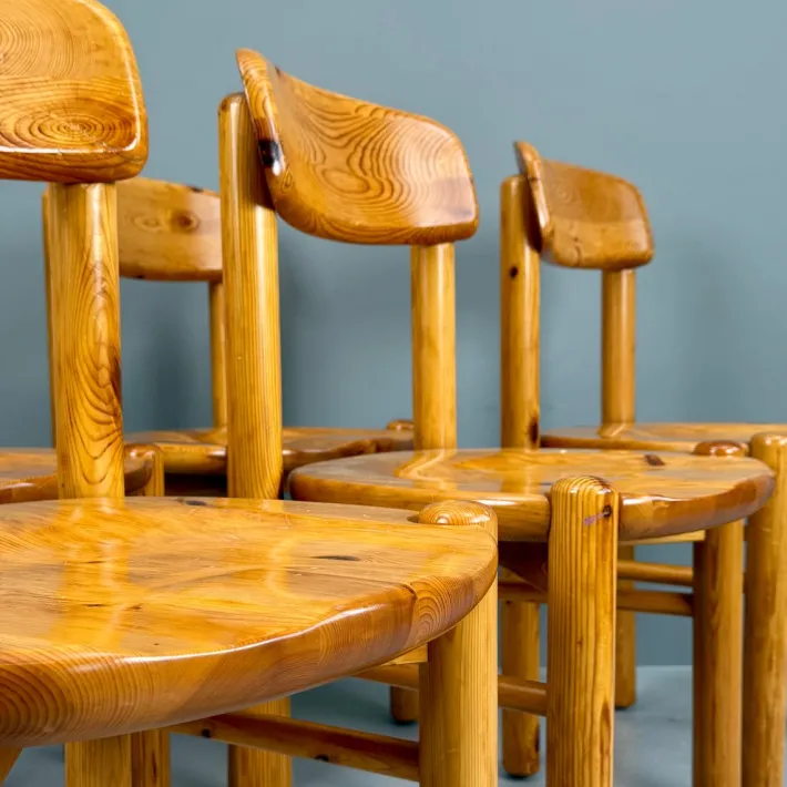 Pamono Vintage Pinewood Chairs by Rainer Daumiller, 1970s, Set of 6 Online