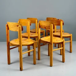 Pamono Vintage Pinewood Chairs by Rainer Daumiller, 1970s, Set of 6 Online