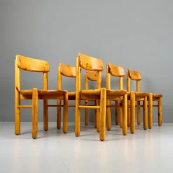 Pamono Vintage Pinewood Chairs by Rainer Daumiller, 1970s, Set of 6 Online