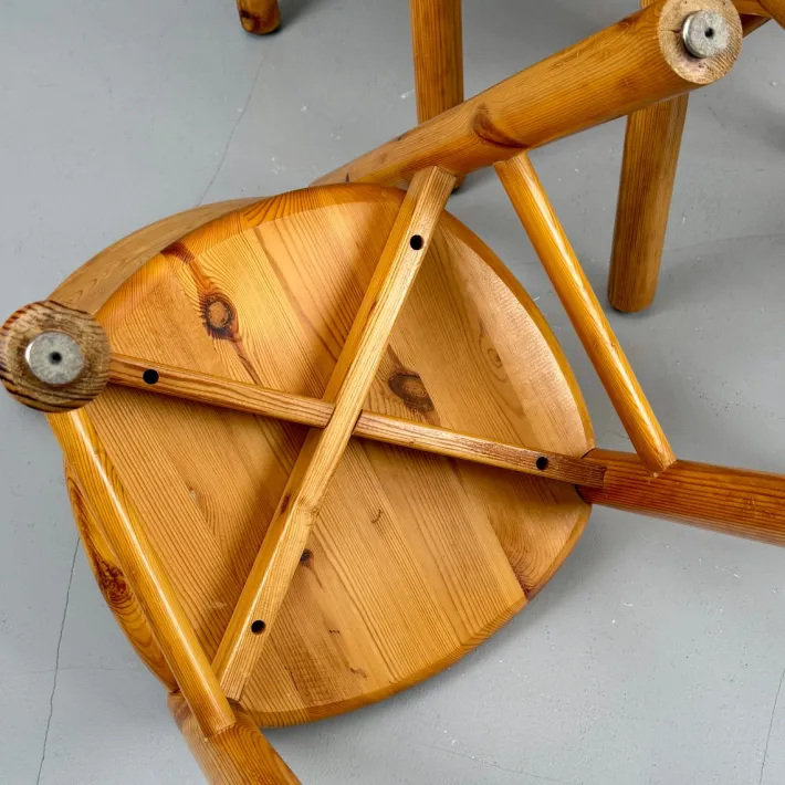 Pamono Vintage Pinewood Chairs by Rainer Daumiller, 1970s, Set of 6 Online