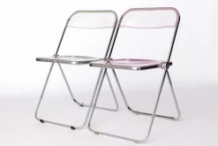Pamono Vintage Plia Folding Chairs from Castelli / Anonima Castelli, Italy, 1970s, Set of 2 Sale