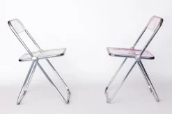 Pamono Vintage Plia Folding Chairs from Castelli / Anonima Castelli, Italy, 1970s, Set of 2 Sale