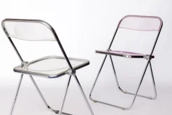 Pamono Vintage Plia Folding Chairs from Castelli / Anonima Castelli, Italy, 1970s, Set of 2 Sale