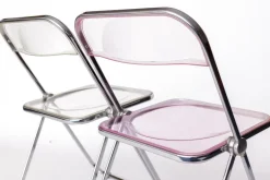 Pamono Vintage Plia Folding Chairs from Castelli / Anonima Castelli, Italy, 1970s, Set of 2 Sale