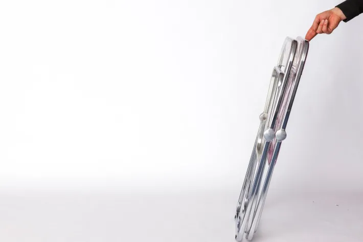 Pamono Vintage Plia Folding Chairs from Castelli / Anonima Castelli, Italy, 1970s, Set of 2 Sale