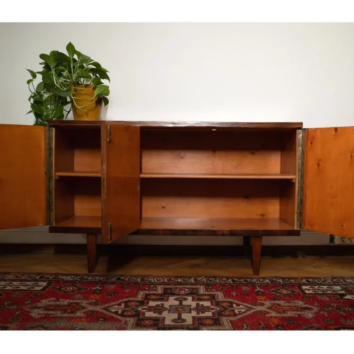 Pamono Vintage Polish Cabinet with Op Art Motif, 1960s Online