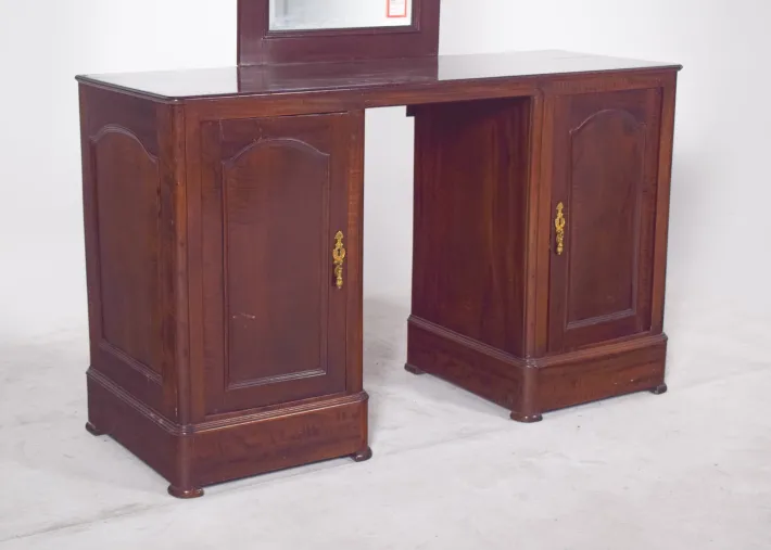 Pamono Vintage Portuguese Dressing Table with Mirror, 1920s