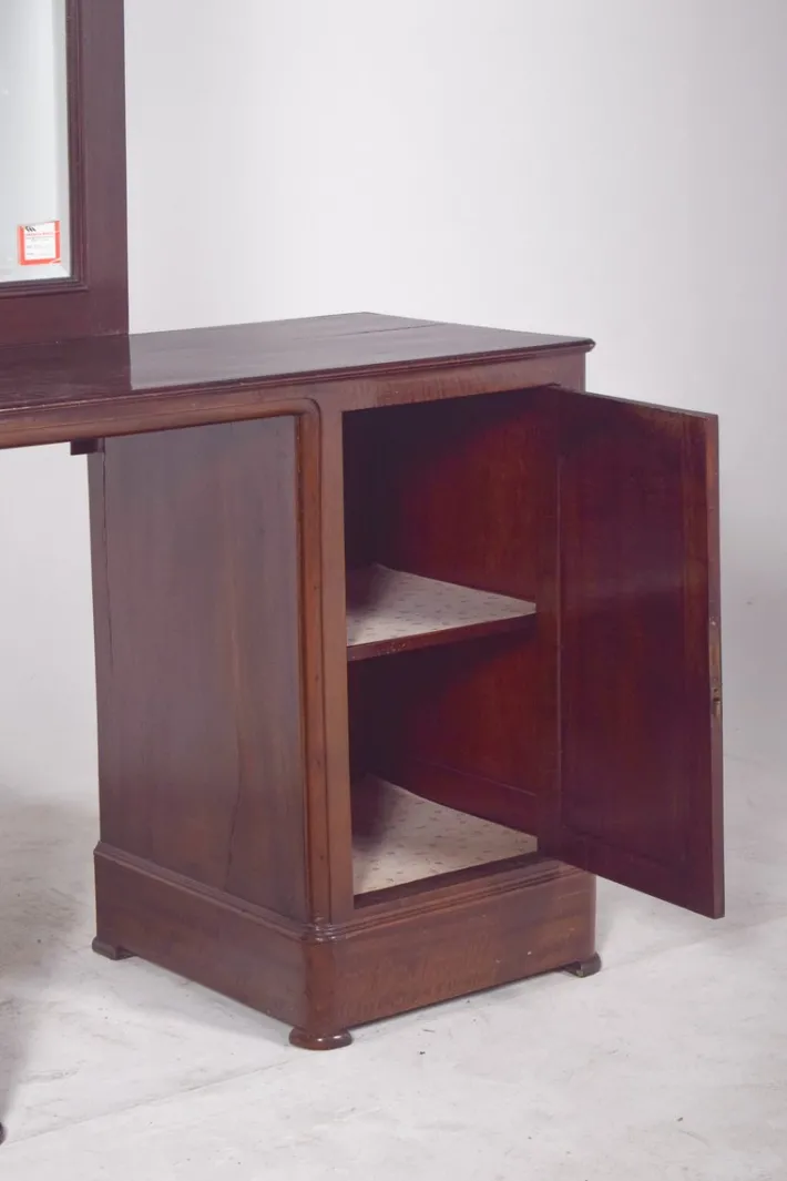 Pamono Vintage Portuguese Dressing Table with Mirror, 1920s