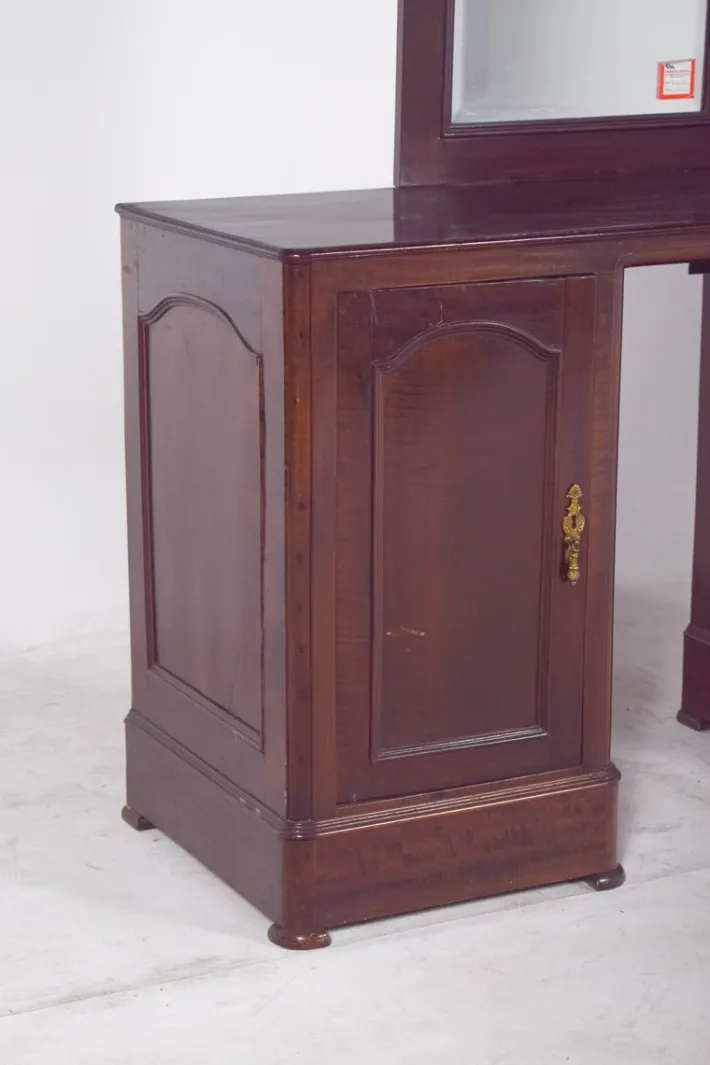 Pamono Vintage Portuguese Dressing Table with Mirror, 1920s