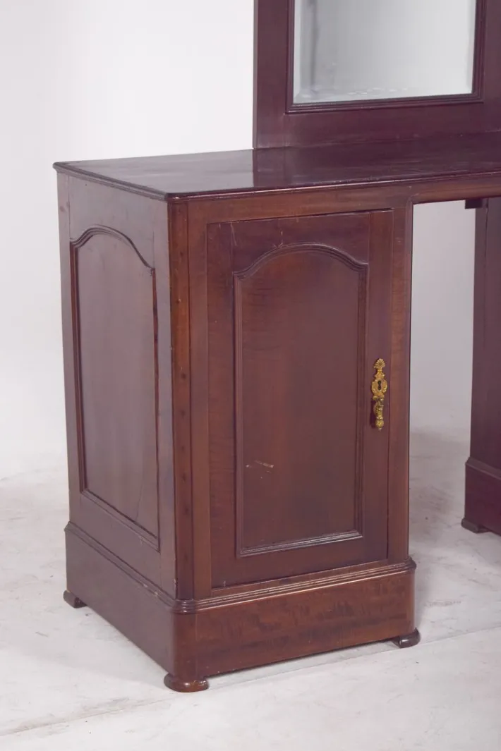Pamono Vintage Portuguese Dressing Table with Mirror, 1920s