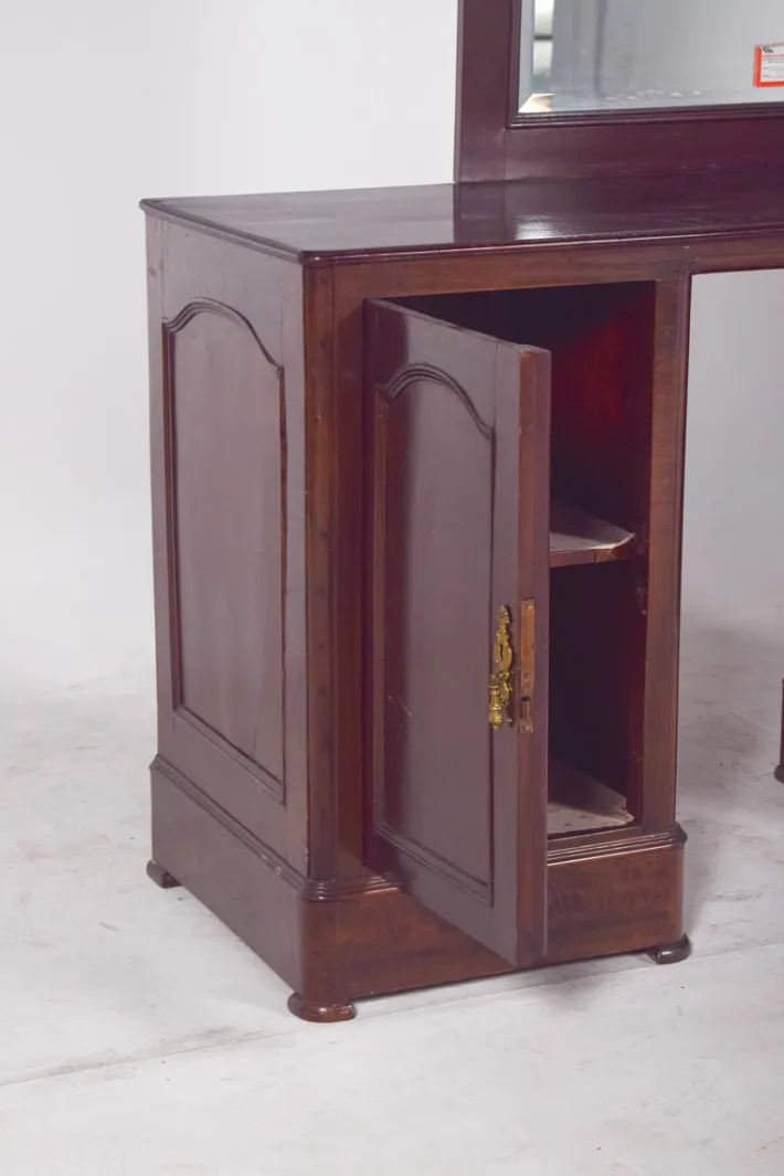 Pamono Vintage Portuguese Dressing Table with Mirror, 1920s