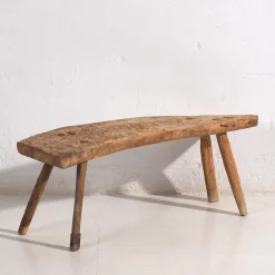 Pamono Vintage Primitive Bench, 1920 Hot