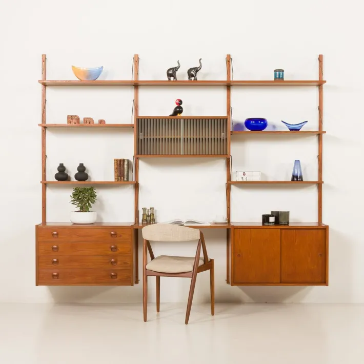 Pamono Vintage PS System Shelving Unit from Randers Mobelfabrik, 1960s Hot