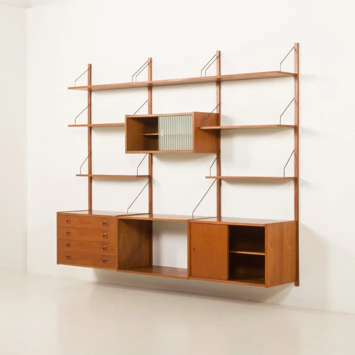 Pamono Vintage PS System Shelving Unit from Randers Mobelfabrik, 1960s Hot
