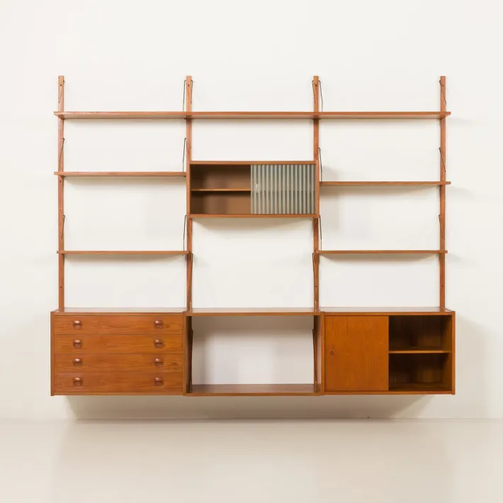 Pamono Vintage PS System Shelving Unit from Randers Mobelfabrik, 1960s Hot
