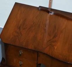 Pamono Vintage Queen Anne Style Legs Dressing Table with Large Mirror Best