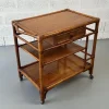 Pamono Vintage Rattan and Leather Bar Cart Online