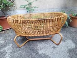 Pamono Vintage Rattan Cradle, 1950s Discount