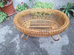 Pamono Vintage Rattan Cradle, 1950s Discount