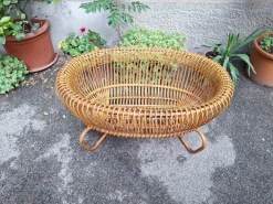 Pamono Vintage Rattan Cradle, 1950s Discount