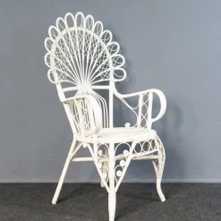 Pamono Vintage Rattan Peacock Armchair Hot