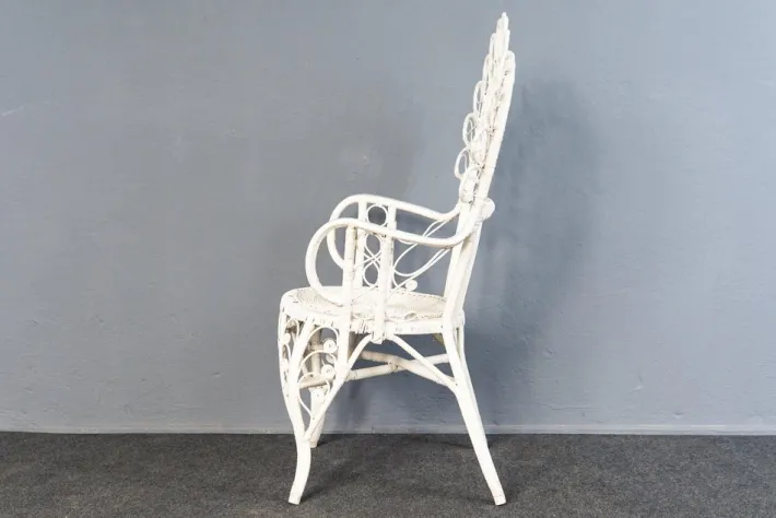 Pamono Vintage Rattan Peacock Armchair Hot