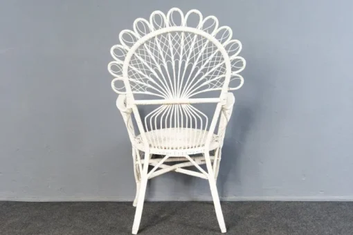 Pamono Vintage Rattan Peacock Armchair Hot