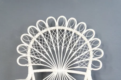 Pamono Vintage Rattan Peacock Armchair Hot