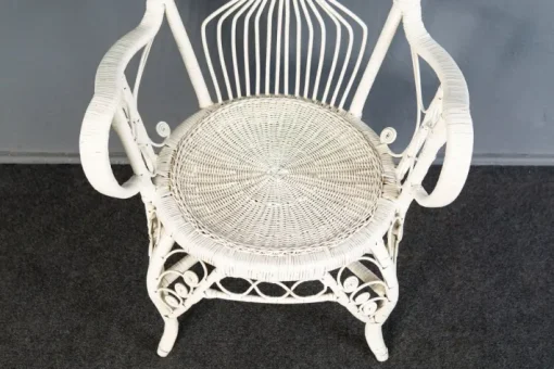 Pamono Vintage Rattan Peacock Armchair Hot
