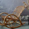 Pamono Vintage Rattan Rocking Chair Hot
