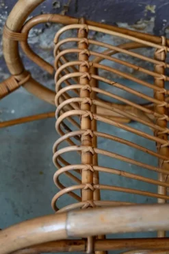 Pamono Vintage Rattan Rocking Chair Hot