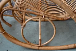 Pamono Vintage Rattan Rocking Chair Hot