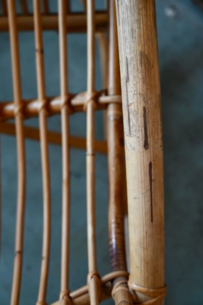 Pamono Vintage Rattan Rocking Chair Hot