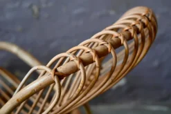 Pamono Vintage Rattan Rocking Chair Hot