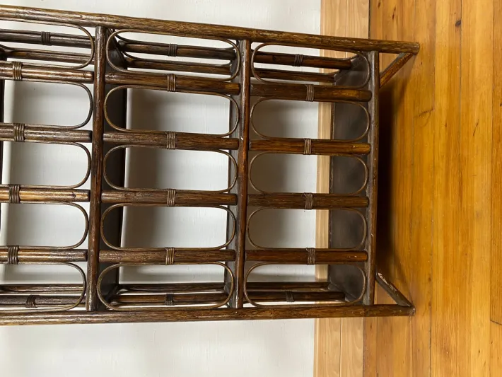 Pamono Vintage Rattan Shelf, 1920s Hot