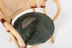 Pamono Vintage Rattan-Bamboo Indoor/Outdoor Chairs with Table, 1970s, Set of 3