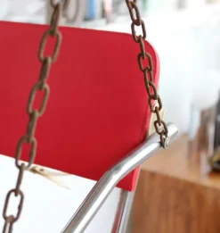 Pamono Vintage Red Children's Swing, 1950s New