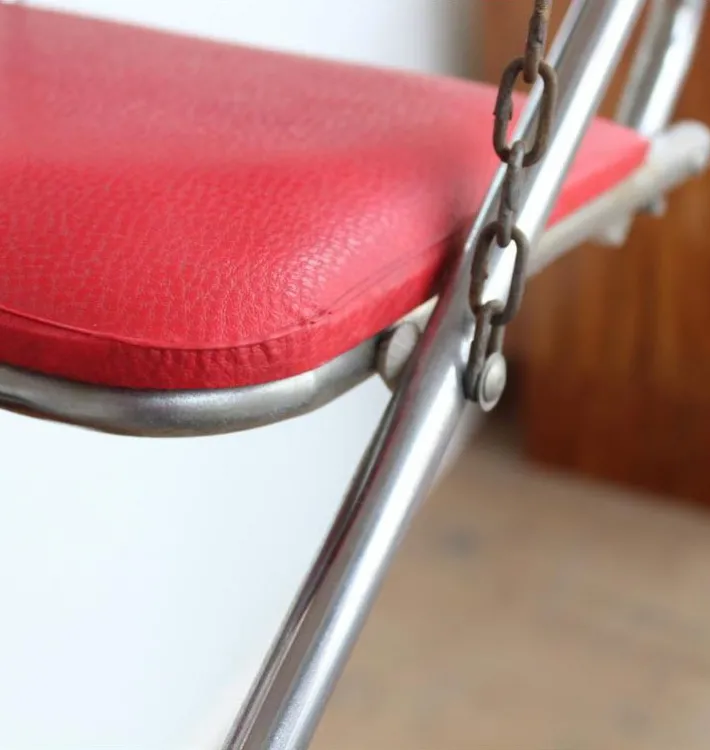 Pamono Vintage Red Children's Swing, 1950s New