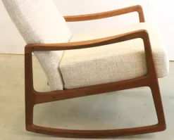 Pamono Vintage Rocking Chair attributed to Ole Wanscher for France & Søn / France & Daverkosen New