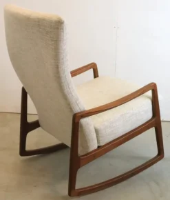 Pamono Vintage Rocking Chair attributed to Ole Wanscher for France & Søn / France & Daverkosen New