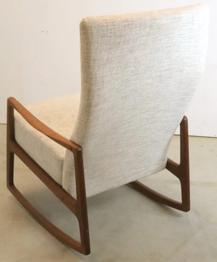 Pamono Vintage Rocking Chair attributed to Ole Wanscher for France & Søn / France & Daverkosen New