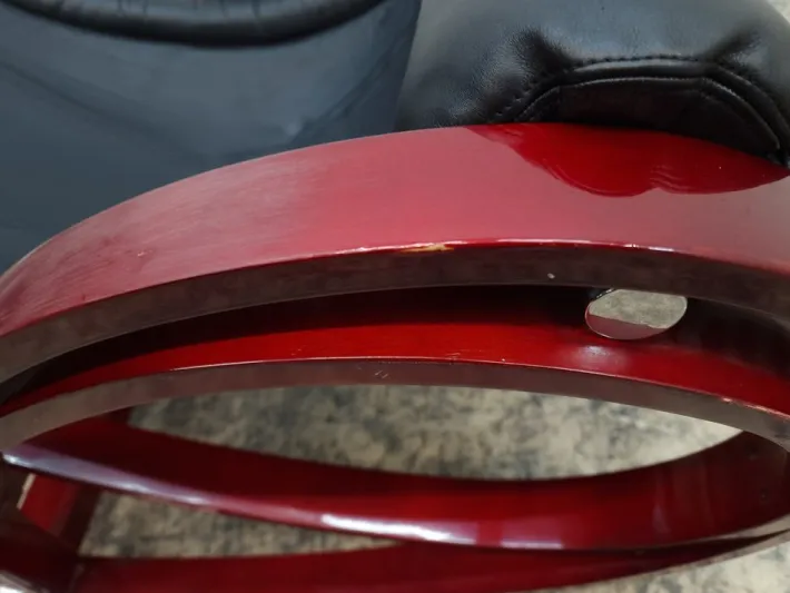 Pamono Vintage Rocking Chair in Leather by Gae Aulenti for Poltronova Discount
