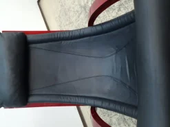 Pamono Vintage Rocking Chair in Leather by Gae Aulenti for Poltronova Discount