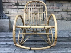 Pamono Vintage Rocking Chair in Bamboo, 1970s Clearance