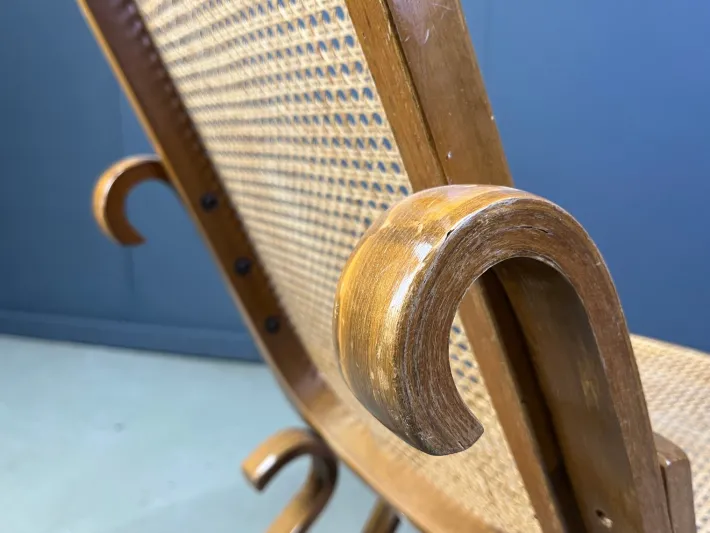 Pamono Vintage Rocking Chair in the style of Thonet, 1960s New