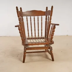 Pamono Vintage Rocking Chair in Wood Hot