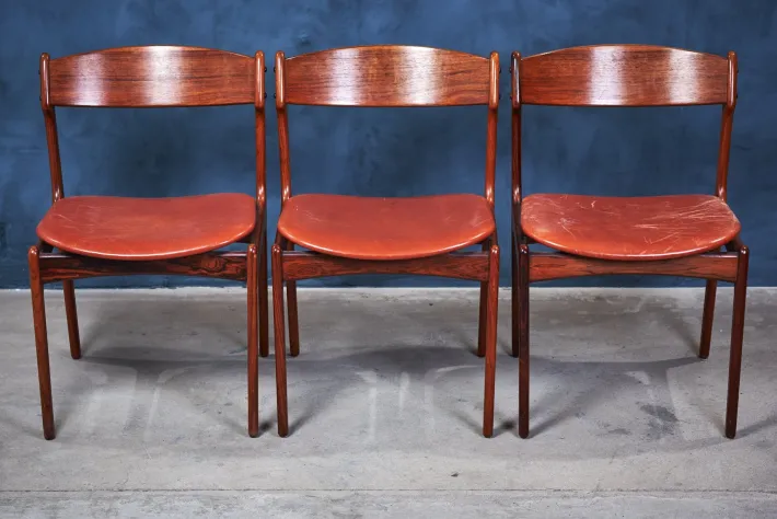 Pamono Vintage Rosewood Dining Chairs by Erik Buch, 1960s, Set of 6 Clearance