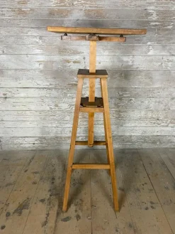 Pamono Vintage Rotating Height-Adjustable Sculpture Stand Outlet