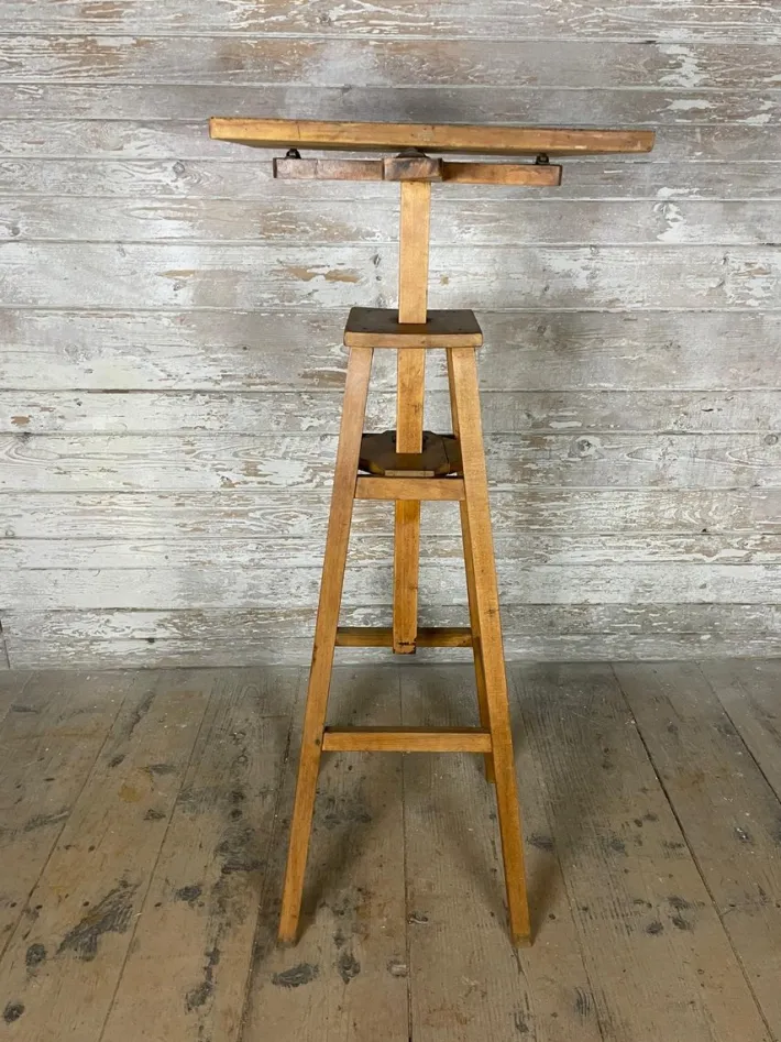Pamono Vintage Rotating Height-Adjustable Sculpture Stand Outlet